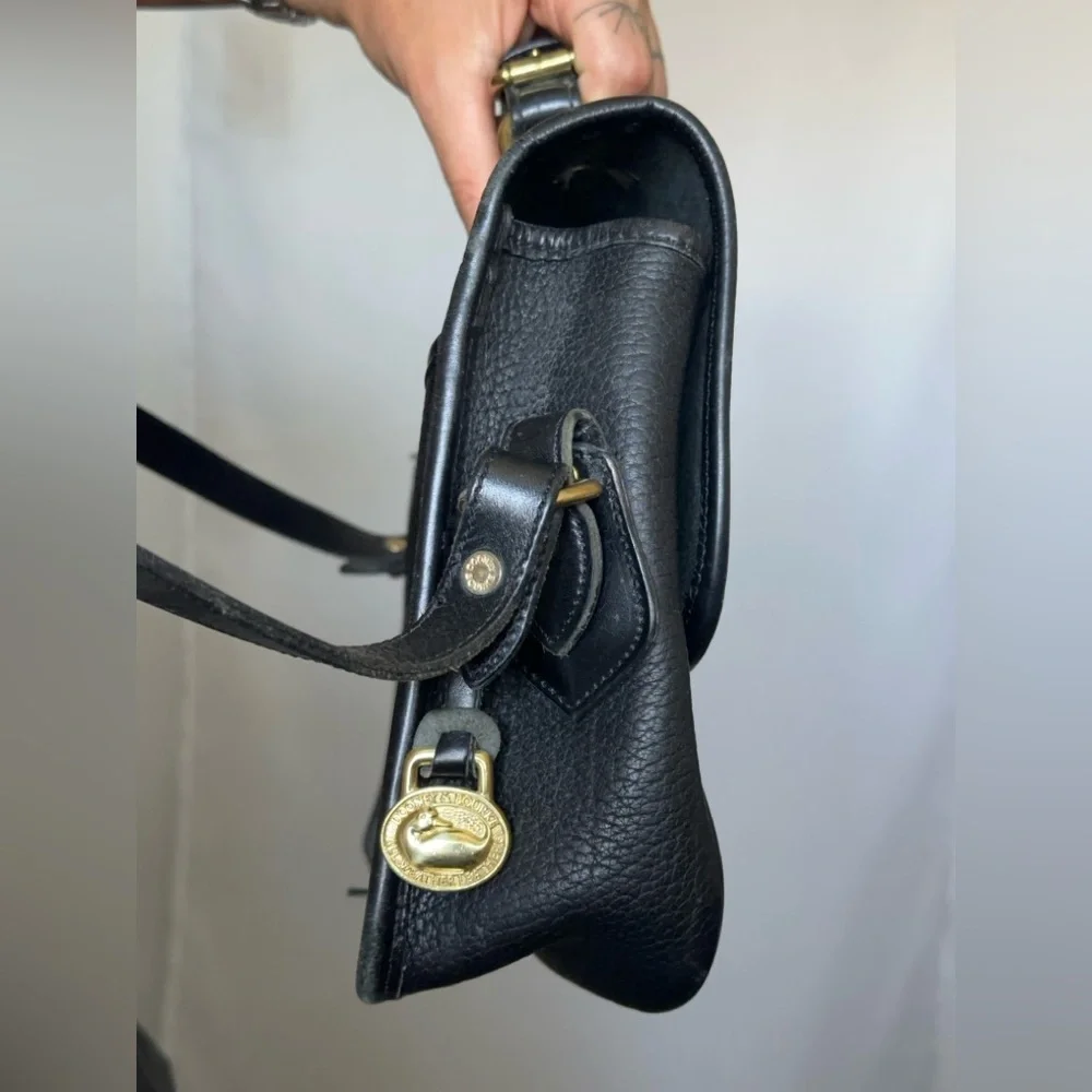 Vintage Dooney & Bourke Black Leather Bag - Picture 4 of 9